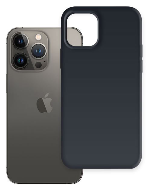 Coque de protection Premium en Silicone Liquide Black Prodebel pour Apple Iphone 13 Pro Max