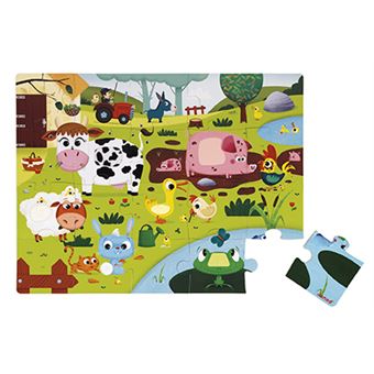 Puzzle tactile géant : La ferme Janod - 1