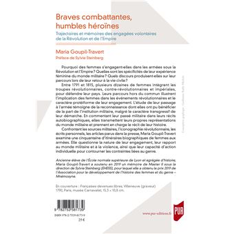 Braves combattantes, humbles héroïnes