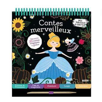 Mes tableaux à gratter - contes merveilleux