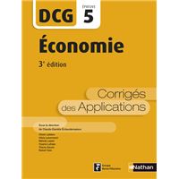 Economie - Epreuve 5 DCG - Corrigés des applications - 2016