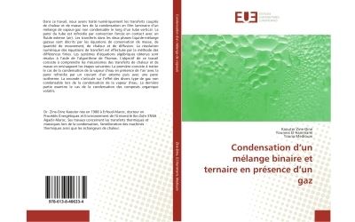 Condensation d'un melange binaire et ternaire en presence d'un gaz