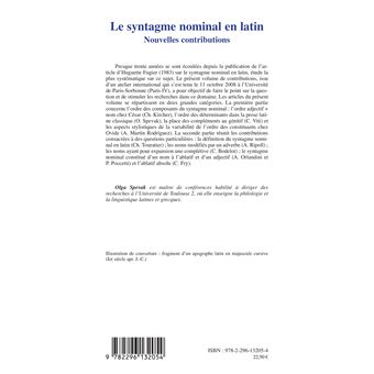 Le syntagme nominal en latin
