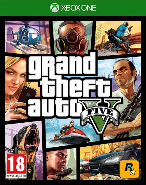 Pochette avant du jeu GTA 5 Xbox One