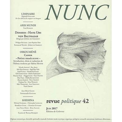 Nunc n°42 Dossier Hans Urs von Balthasar