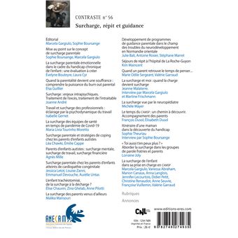 Contraste 56 - Surcharge, répit et guidance