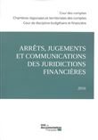 Arrêts, jugements et communications des juridictions financières