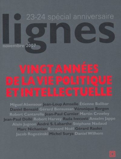 Revue Lignes N°23-24 -  Collectif - broché