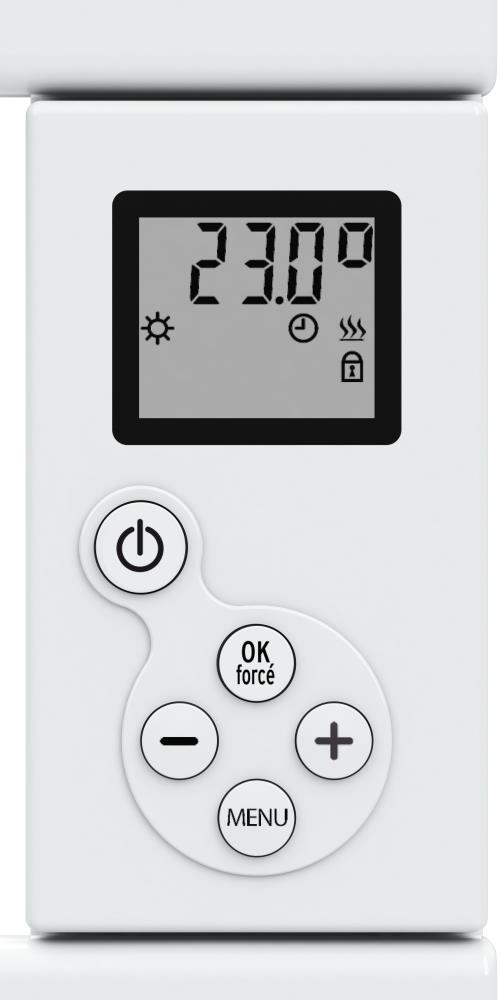 Radiateur sèche-serviette 750W - Inertie sèche - Écran LCD