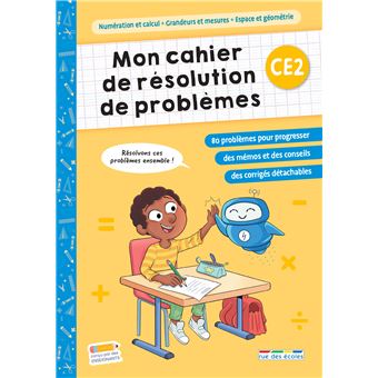 Mon cahier de résolution de problèmes CE2