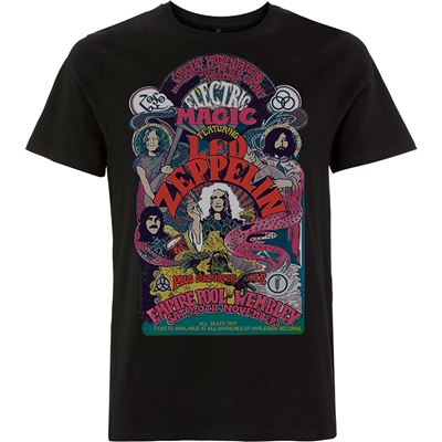 T-Shirt Full Colour Electric Magic Noir Led Zeppelin