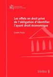 Les effets en droit prive de l obligation d identifier l ayant droit economique