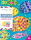 Gommettes métallisées poissons d'avril - pochette avec accessoires