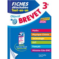 Objectif Brevet 3e - Fiches détachables Tout-en-Un Nouveau Brevet
