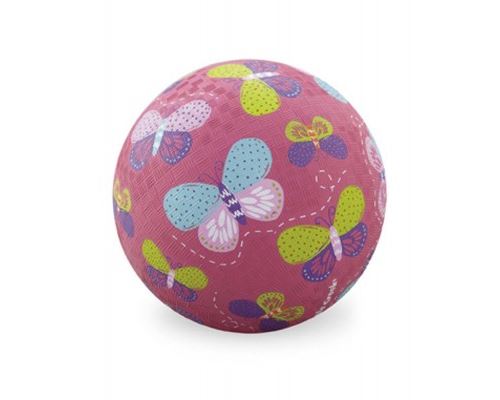 18 CM PLAYBALL/PINK BUTTERFLIES