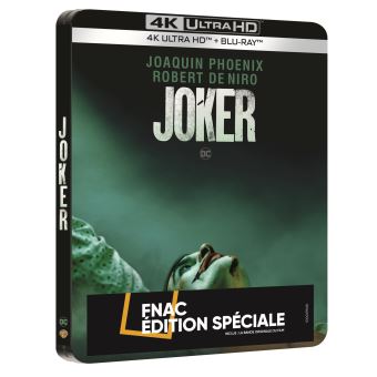 Joker Steelbook Edition Spéciale Fnac Blu-ray 4K Ultra HD - Todd Phillips -  Blu-ray 4K - Achat & prix