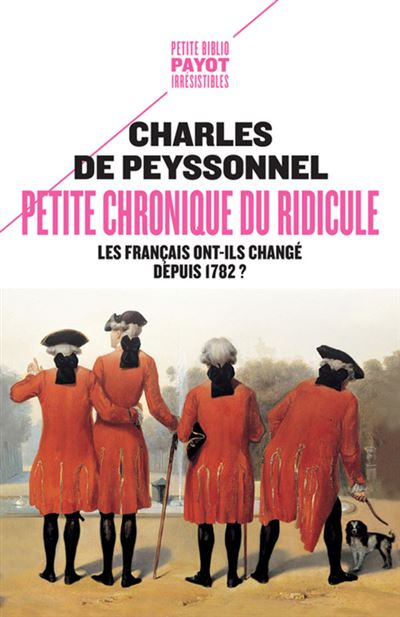 Petite chronique du ridicule les franþais ont-ils change dep
