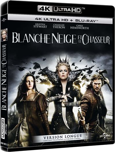 Blanche Neige et le Chasseur Blu ray 4K Ultra HD Rupert Sanders