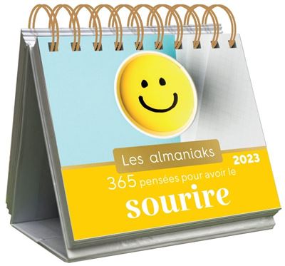 Almaniak 365 pensées pour avoir le sourire 2023 - calendrier 1 page par jour