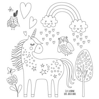 Ma pochette Licornes - Cartes à colorier et à gratter