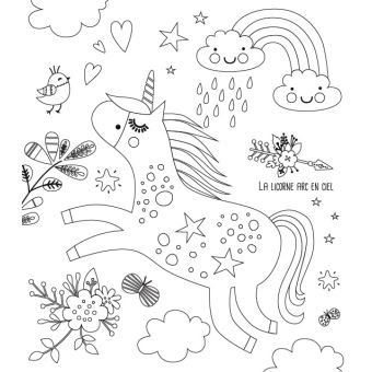 Ma pochette Licornes - Cartes à colorier et à gratter