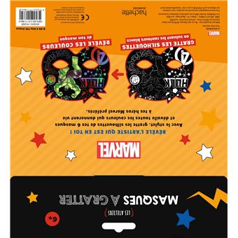 MARVEL - Les Ateliers Disney - Masques à gratter
