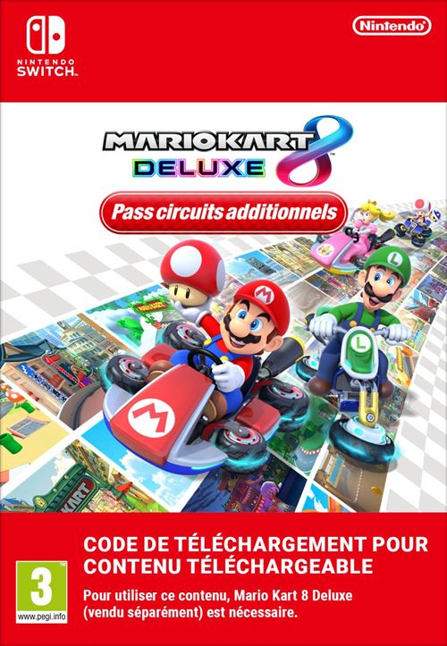 Code de téléchargement extension DLC Mario Kart 8 Deluxe Pass Circuits additionnels