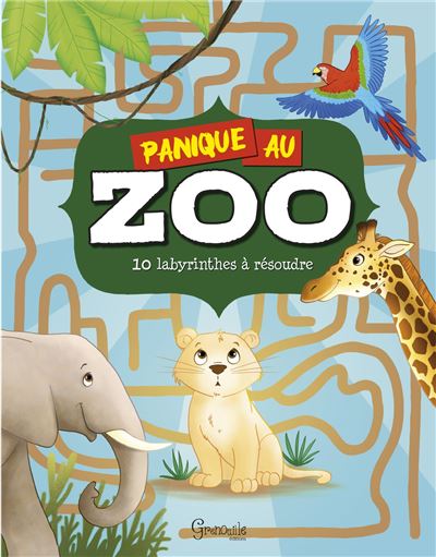 Jeu De Société Ancien PANIQUE (au Zoo) - Illustration Pierre Lacroix - Édition ROG - Pièces Manquantes