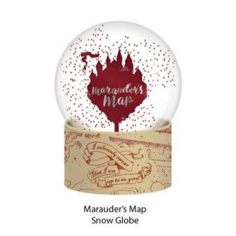 BOULE A NEIGE HARRY POTTER CARTE DU MARAUDEUR