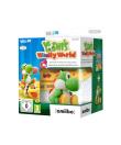 Pochette avant du jeu Yoshi's Woolly World Wii U + Amiibo Yoshi Laine