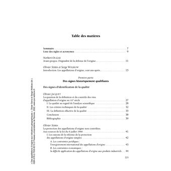 Des appellations d'origine aux indications géographiques