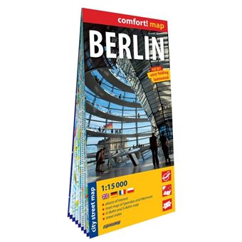 Berlin 1/15.000 (carte grand format laminée) - Anglais