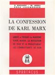 La confession de karl marx