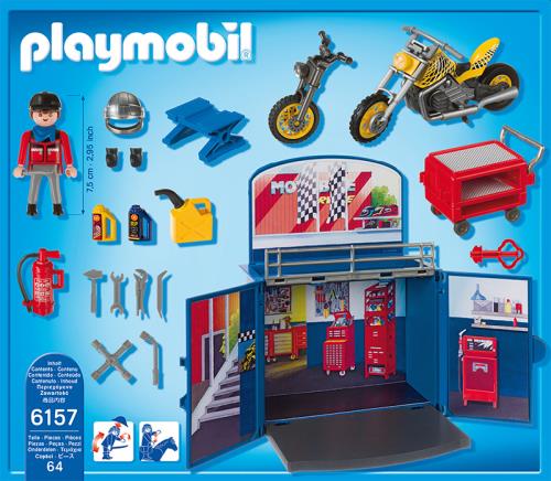 Playmobil City Action 6157 Coffre Atelier de moto - Playmobil - Achat &  prix