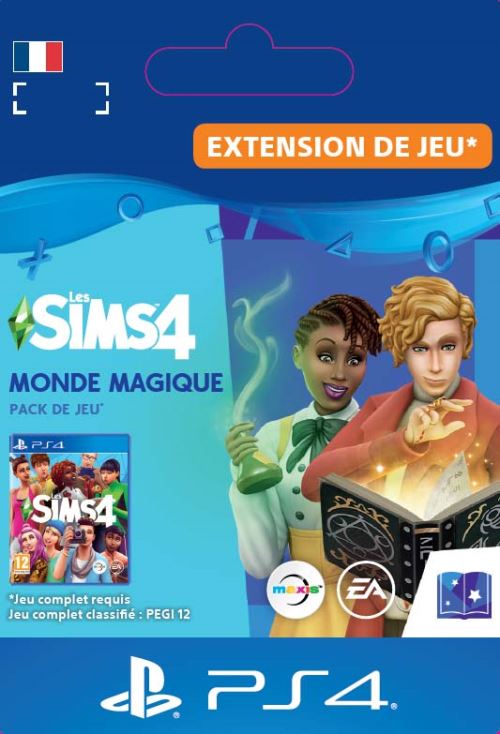 Code de téléchargement extension DLC The Sims 4 Realm of Magic PS4