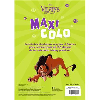 DISNEY - Maxi Colo - Vilains