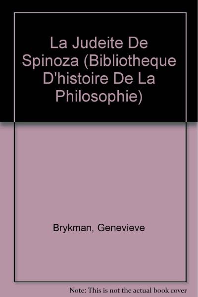 La Judéité de Spinoza