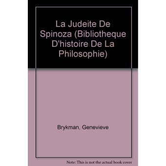 La judéité de Spinoza