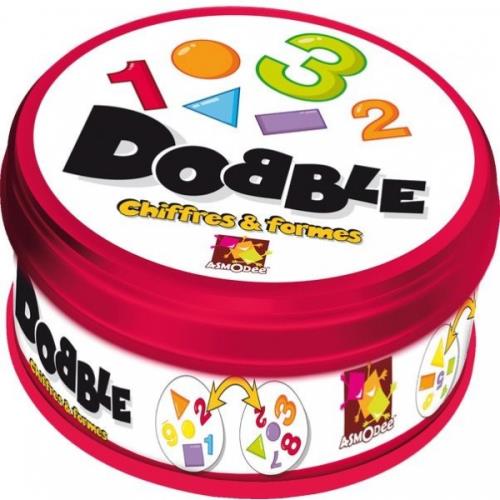 Dobble 123 - Jeu de société - Chiffres et Formes sur cartes