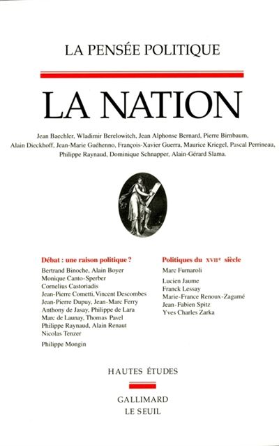 Pensee politique,3:la nation