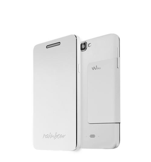 WIKO FOLIO RAINBOW 4G BLANC