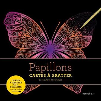 Livre à gratter - Papillons