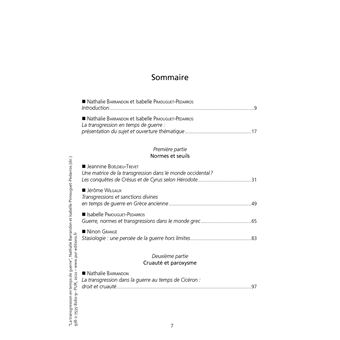 La transgression en temps de guerre