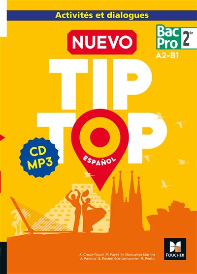 Nuevo Tip Top Español 2de Bac Pro A2-B1