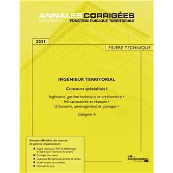 Ingénieur territorial I 2021
