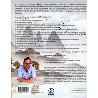 L’Agenda & Almanach Feng Shui 2022. Ma métaphysique pour l’année du Tigre d’Eau
