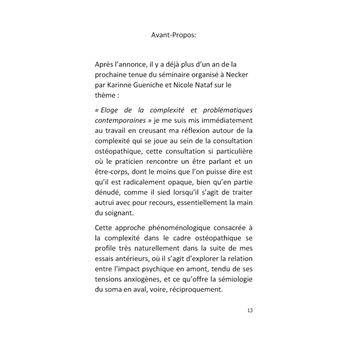 Une approche phénoménologique de la complexite