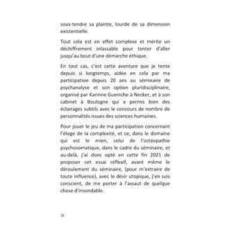 Une approche phénoménologique de la complexite