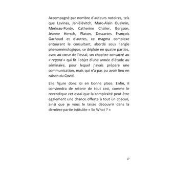 Une approche phénoménologique de la complexite