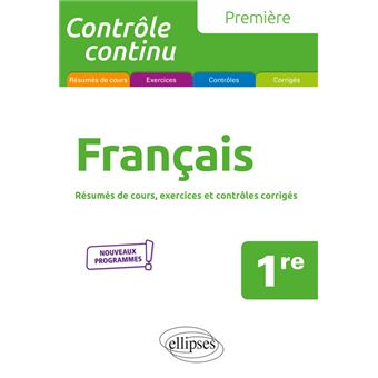 Français - Première - nouveaux programmes